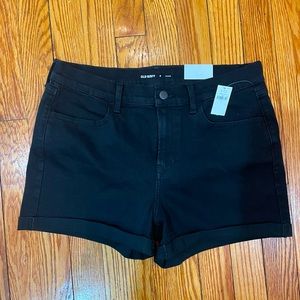 NWT old navy black 3 inch shorts size 8